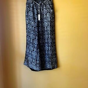 Black and white print palazzo pants S XS